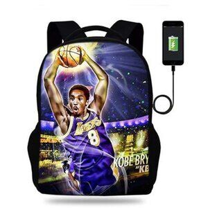 Kobe Bryant 17" Backpack with USB Port & Speaker -